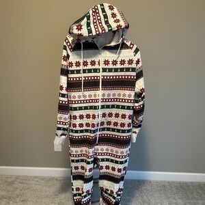 Fabletics Men's The Go-To Fleece Hooded Onesie (M)